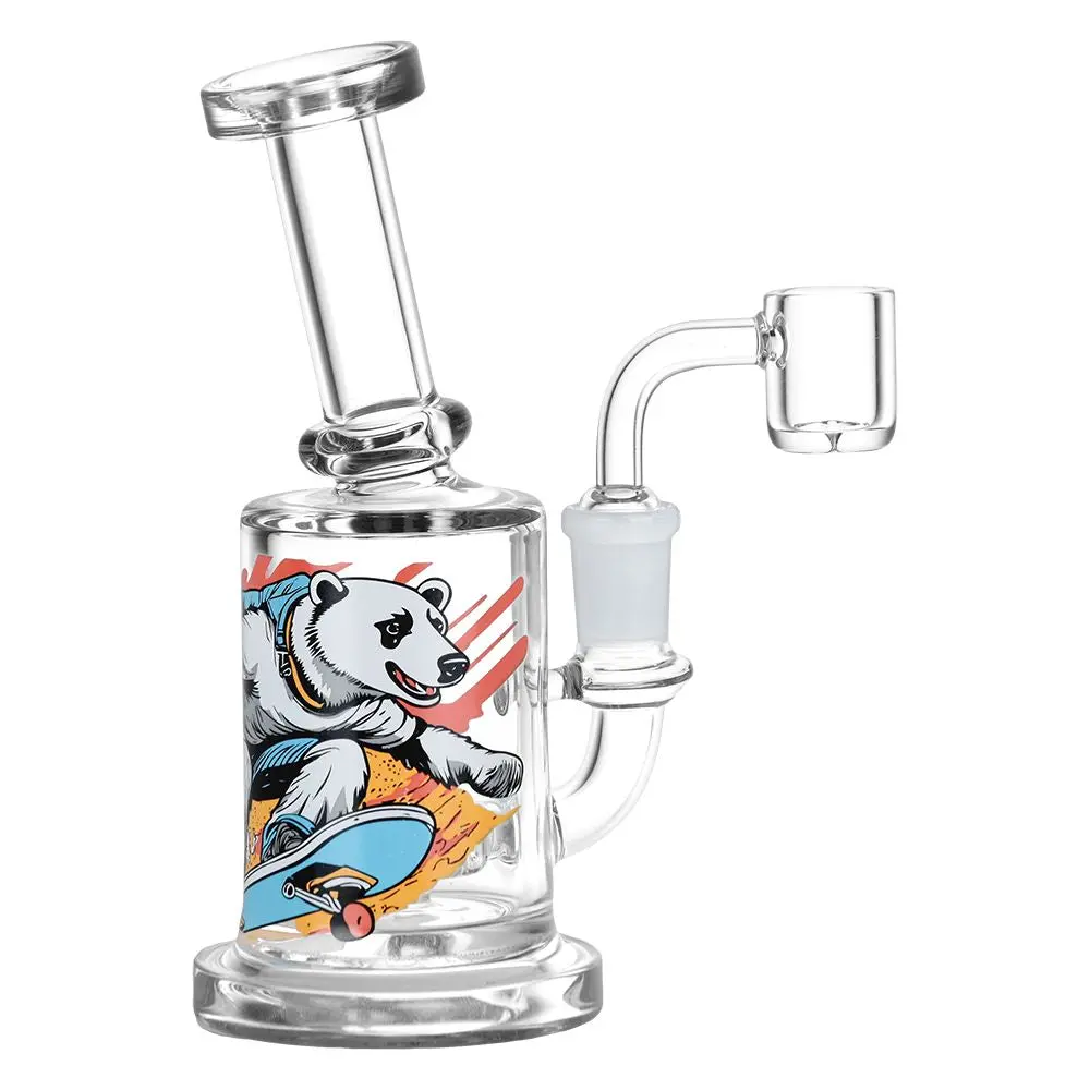 Sub-Zero Shredder Polar Bear Glass Dab Rig - 6.25" / 14Mm F 1