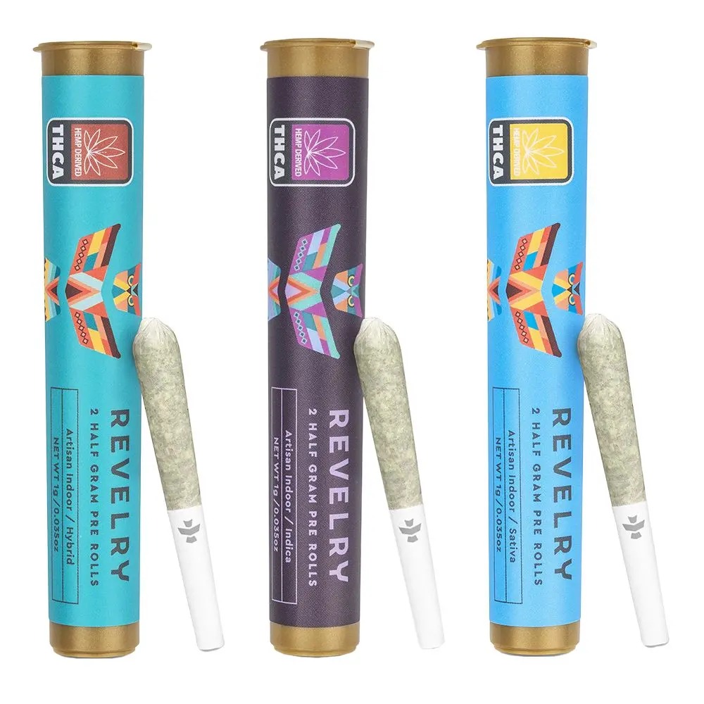 Revelry Premium Indoor Thca Pre-Rolls | 0.5G | 2Pc Pack 1