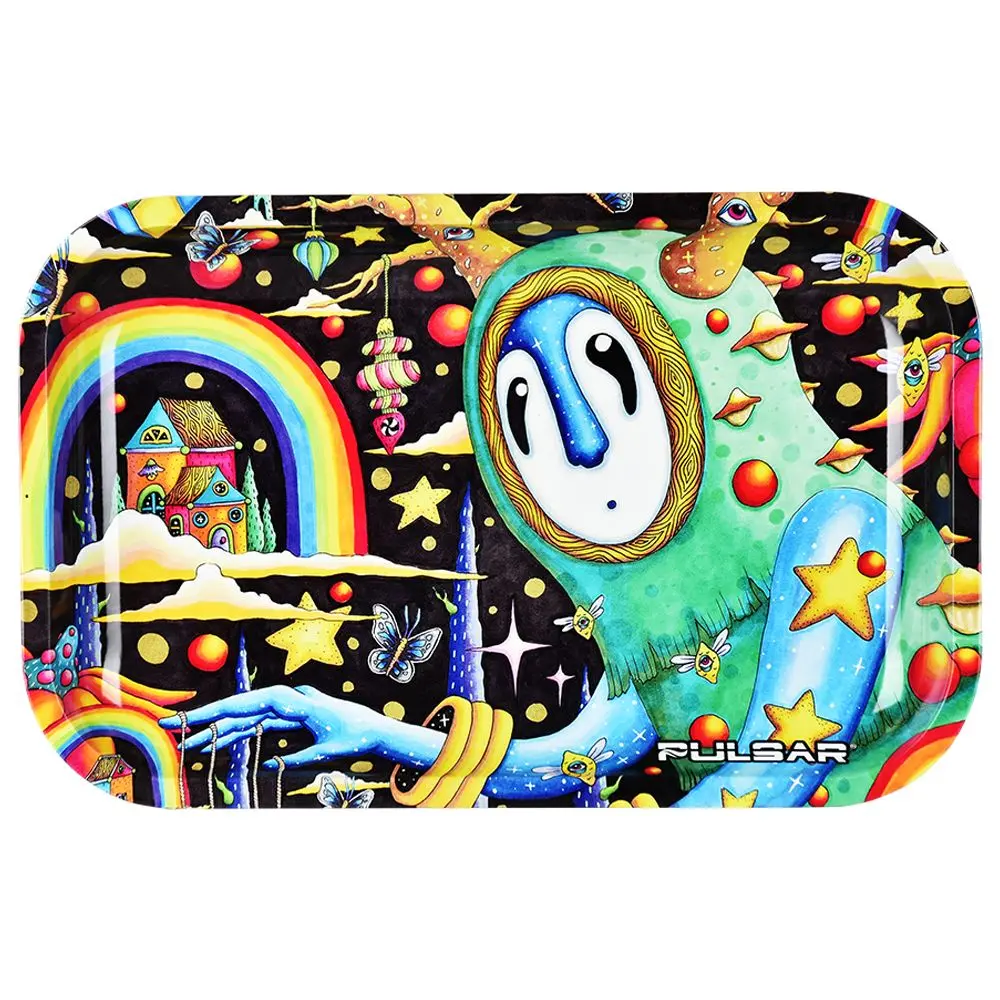 Pulsar Metal Rolling Tray - The World Was Mad / 11"X7" 1