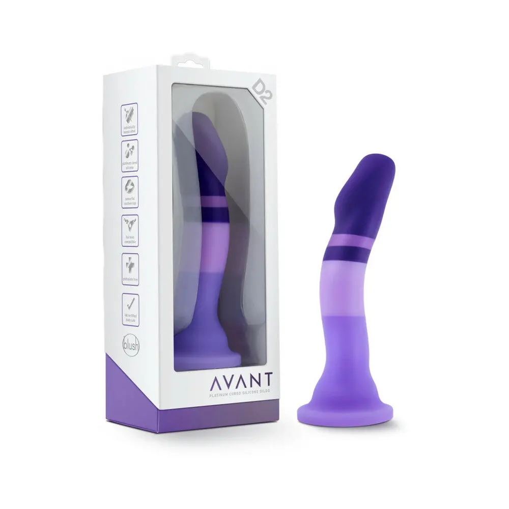 Avant D2 Purple Rain 7.5 In. Silicone Dildo 1