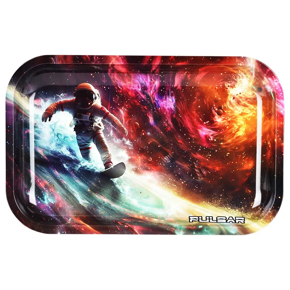 Pulsar Metal Rolling Tray - Astro Surfer / 11"X7" 1