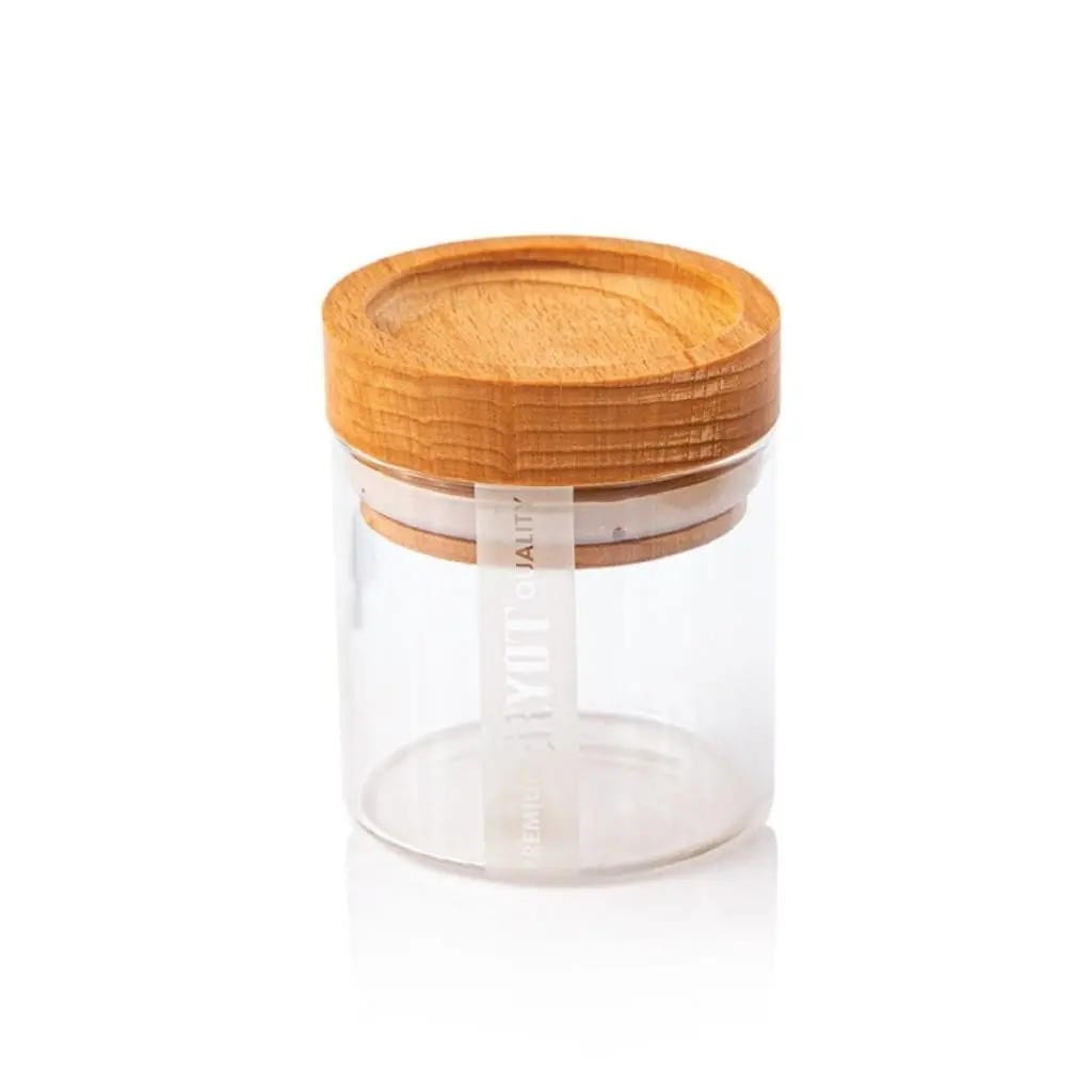 Clear Glass Storage Jars 1