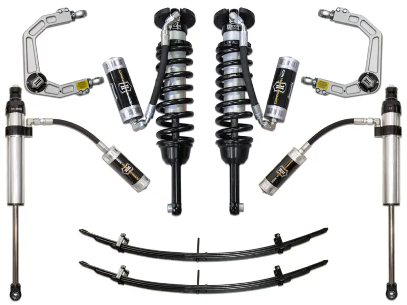 Icon 05-15 Toyota Tacoma 0-3.5In/2016+ Toyota Tacoma 0-2.75In Stg 5 Suspension System W/Billet Uca 1