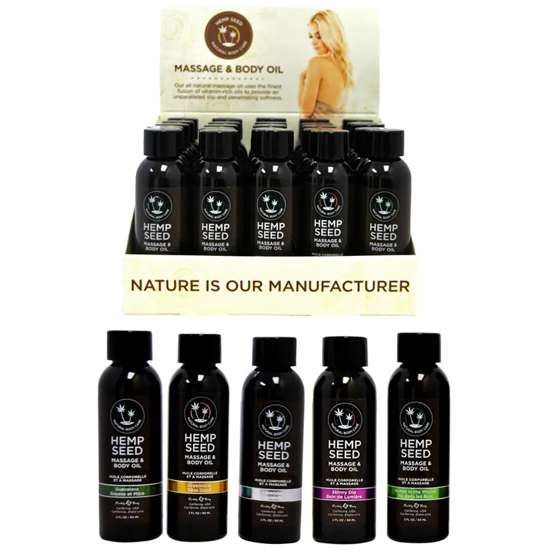 Earthly Body Massage Oil Counter Display 25Pc 1