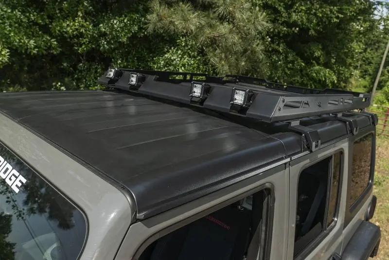 Rugged Ridge Roof Rack With Basket 18-20 Jeep Wrangler Jl 4Dr Hardtops 1