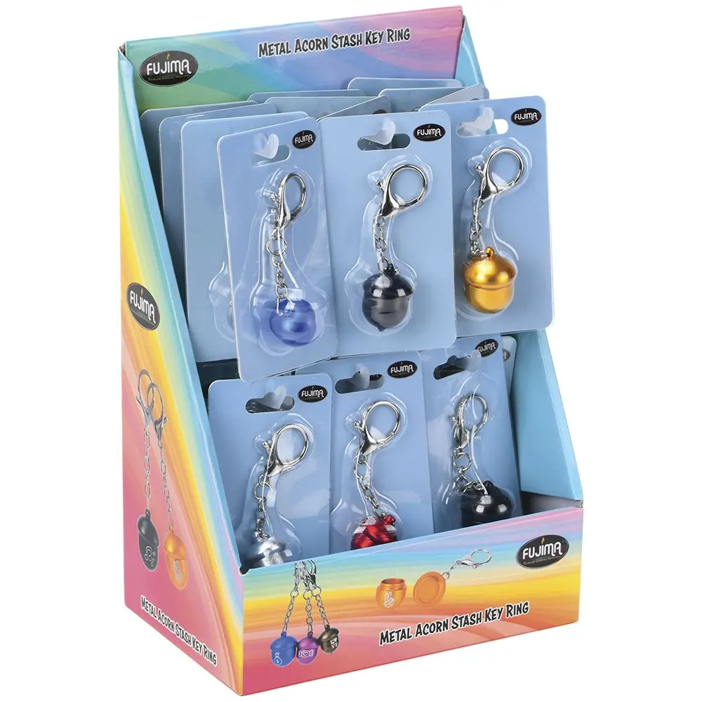 Fujima Acorn Metal Storage Keychain - 24Ct 1
