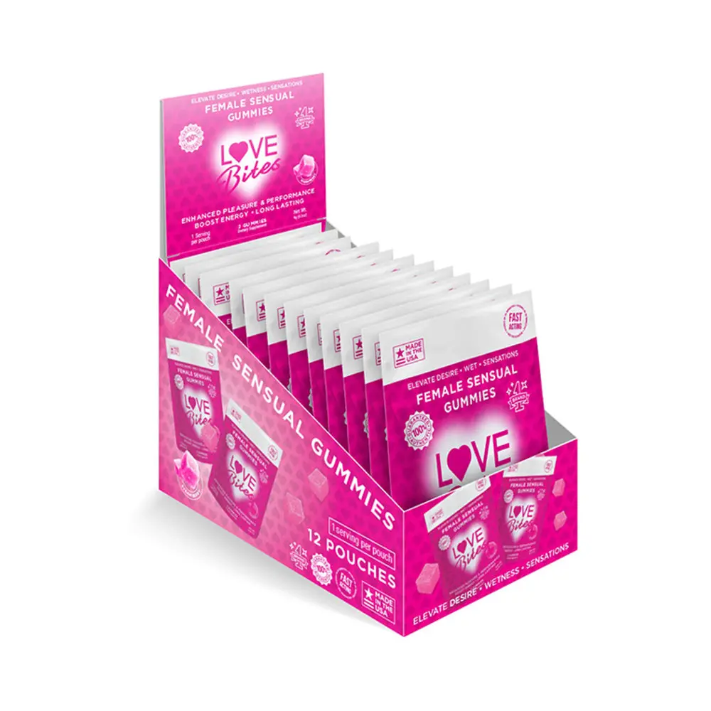 Love Bites Female Sensual Gummies 2-Pack 12-Piece Display 1