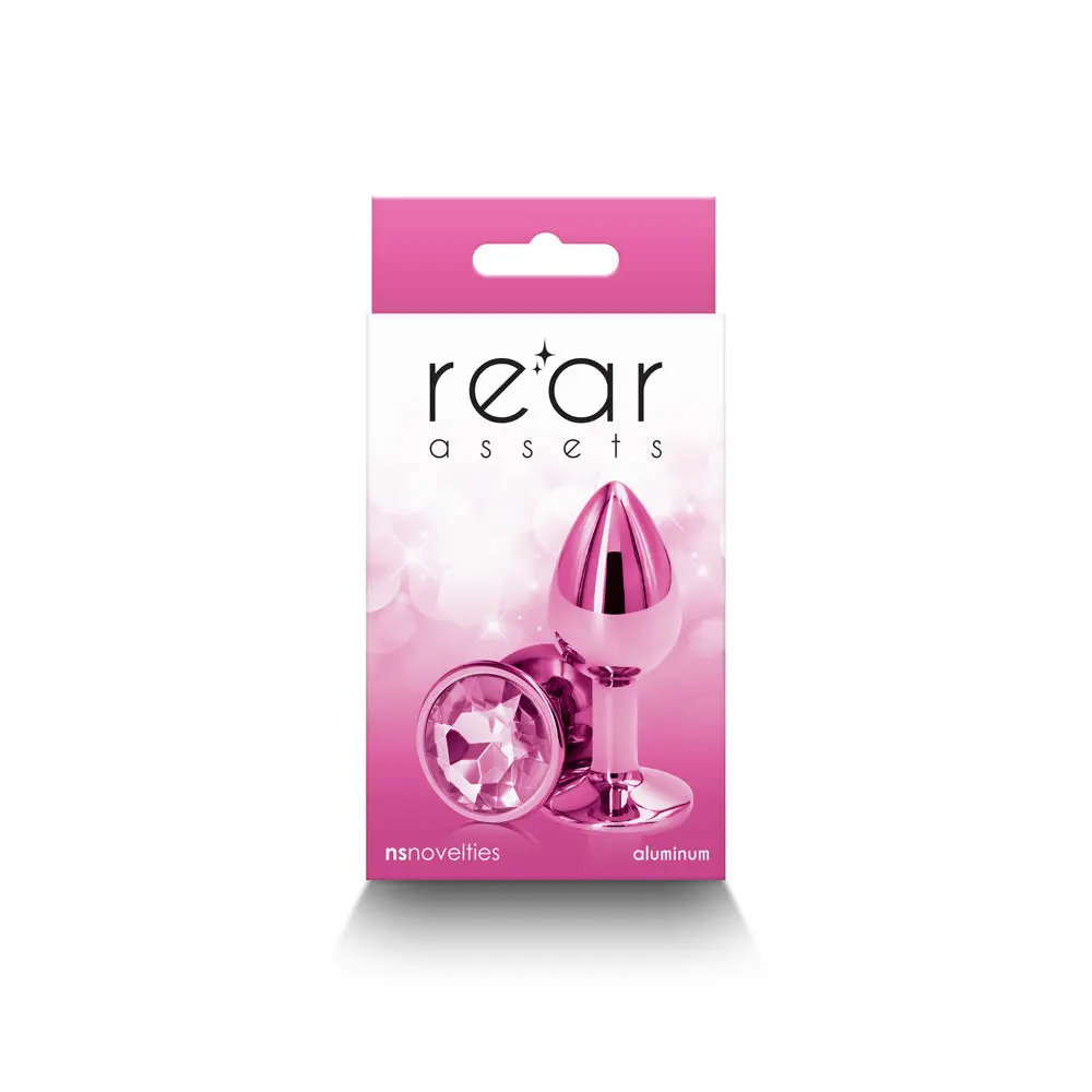 Rear Assets Metal Anal Plug Small Pink 1