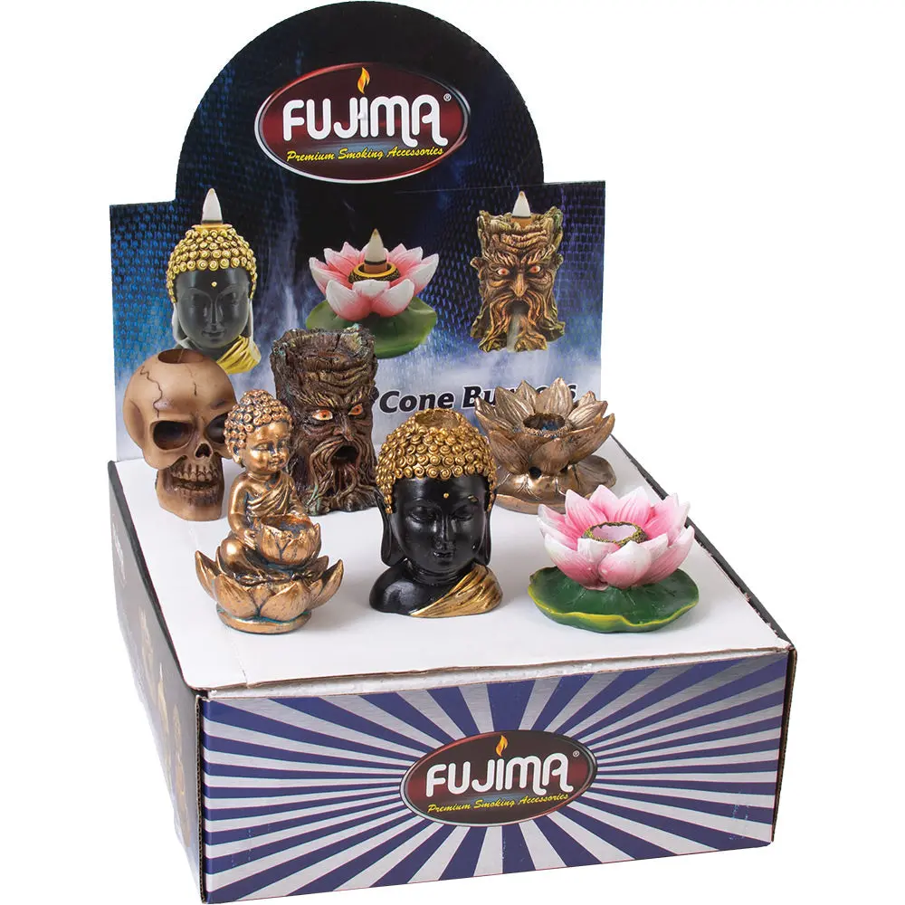 Fujima Mini Backflow Incense Burner -  6Pcs 1