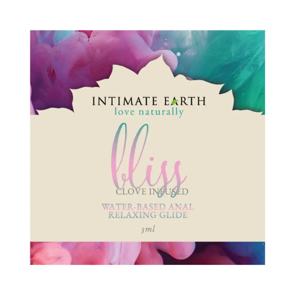 Intimate Earth Bliss Anal Relaxing Waterbased Glide 3 Ml/0.10 Oz/0.10 Oz Foil 1