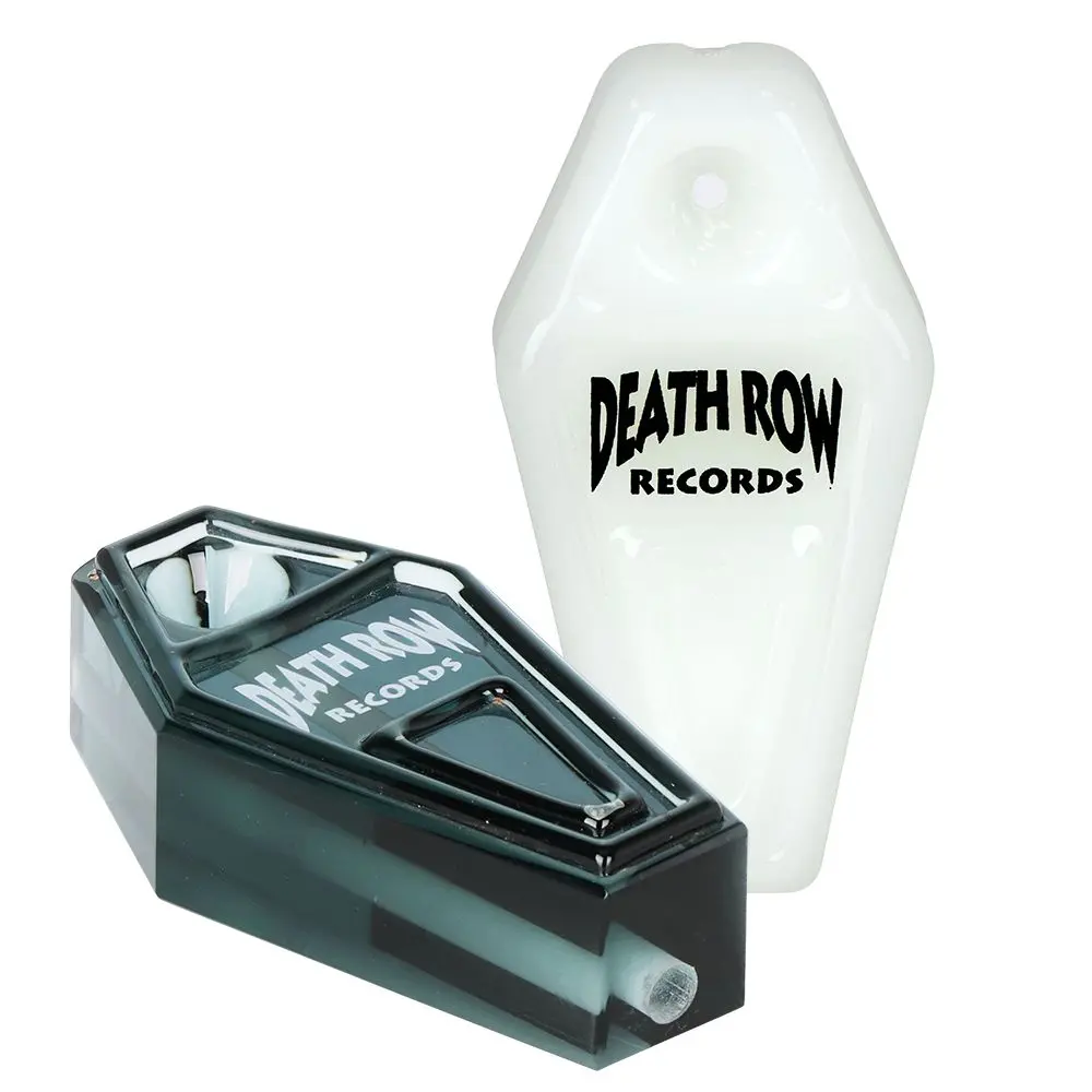 Death Row Records Coffin Glass Hand Pipe - 3.25" / Colors Vary 1