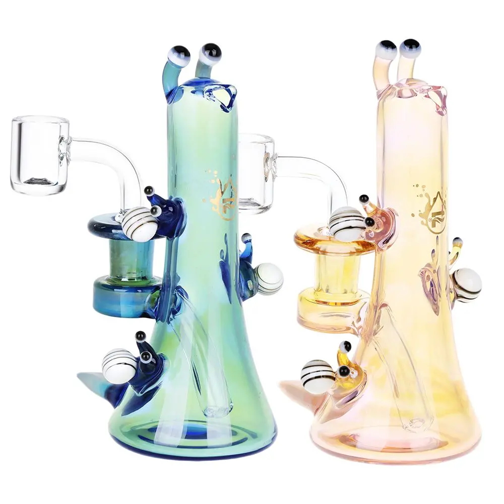 Pulsar Snail Smoochies Glass Dab Rig | 6" | 14Mm F 1