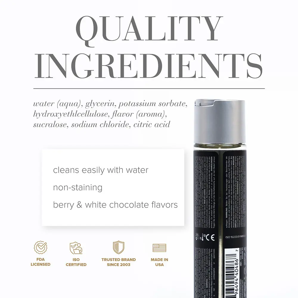 Jo Gelato White Chocolate Rasberry Truffle Water-Based Lubricant 4 Oz. 2