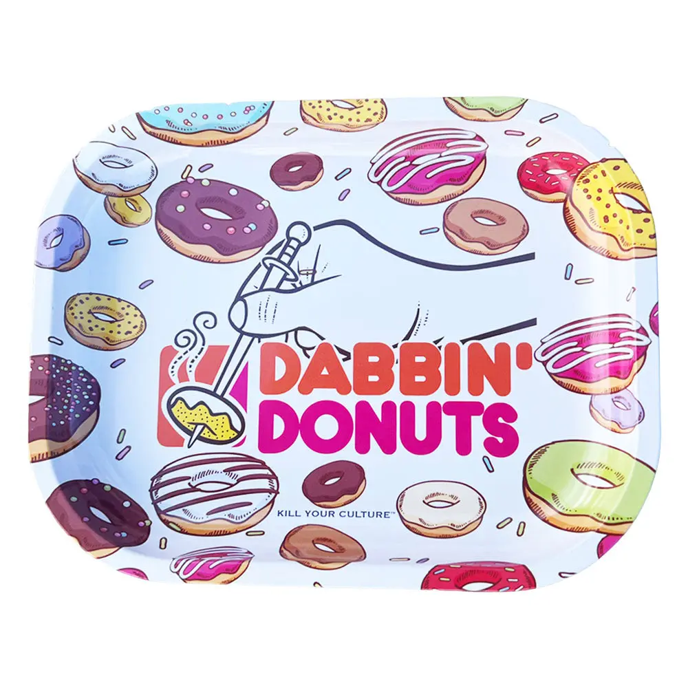Kill Your Culture Rolling Tray - 7"X5.5" / Dabbin Donuts 1