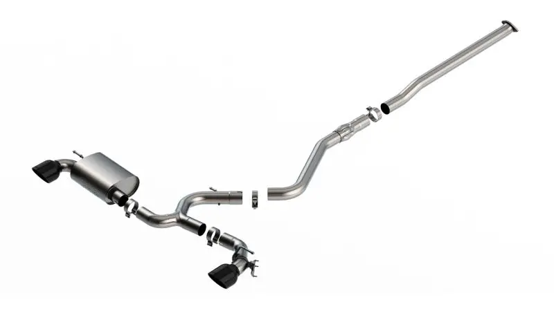 Borla 22-23 Hyundai Kona N 2.0L 4 Cyl. Turbo At/Mt Atak Catback Exhaust Black Chrome 1