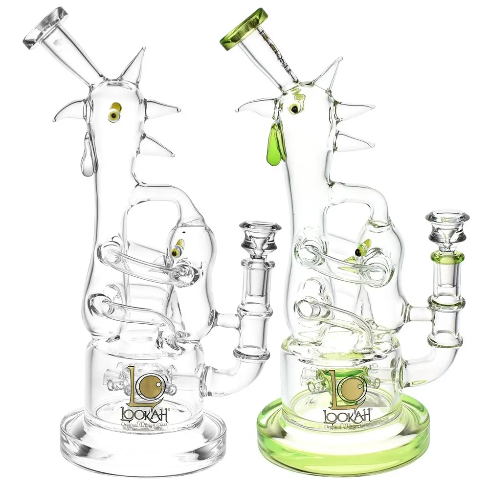 Lookah Glass Chicken Recycler Water Pipe | 12.25" | 14Mm F 1