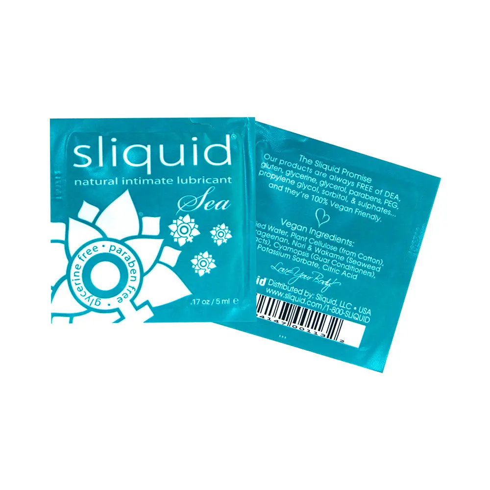 Sliquid Sea Water-Based Lubricant With Seaweed Pillows (200/Bag) 1