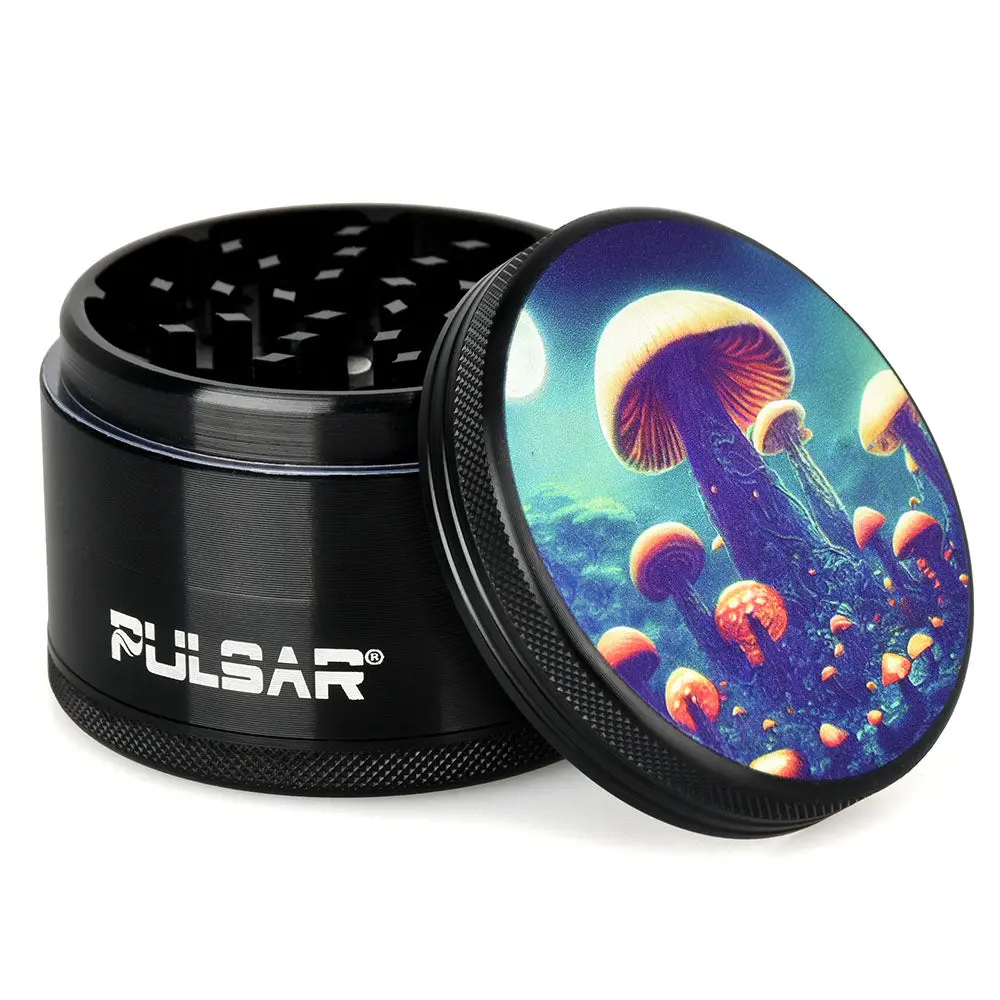 Pulsar Artist Series Metal Grinder - Planet Fungi / 4Pc / 2.5" 1