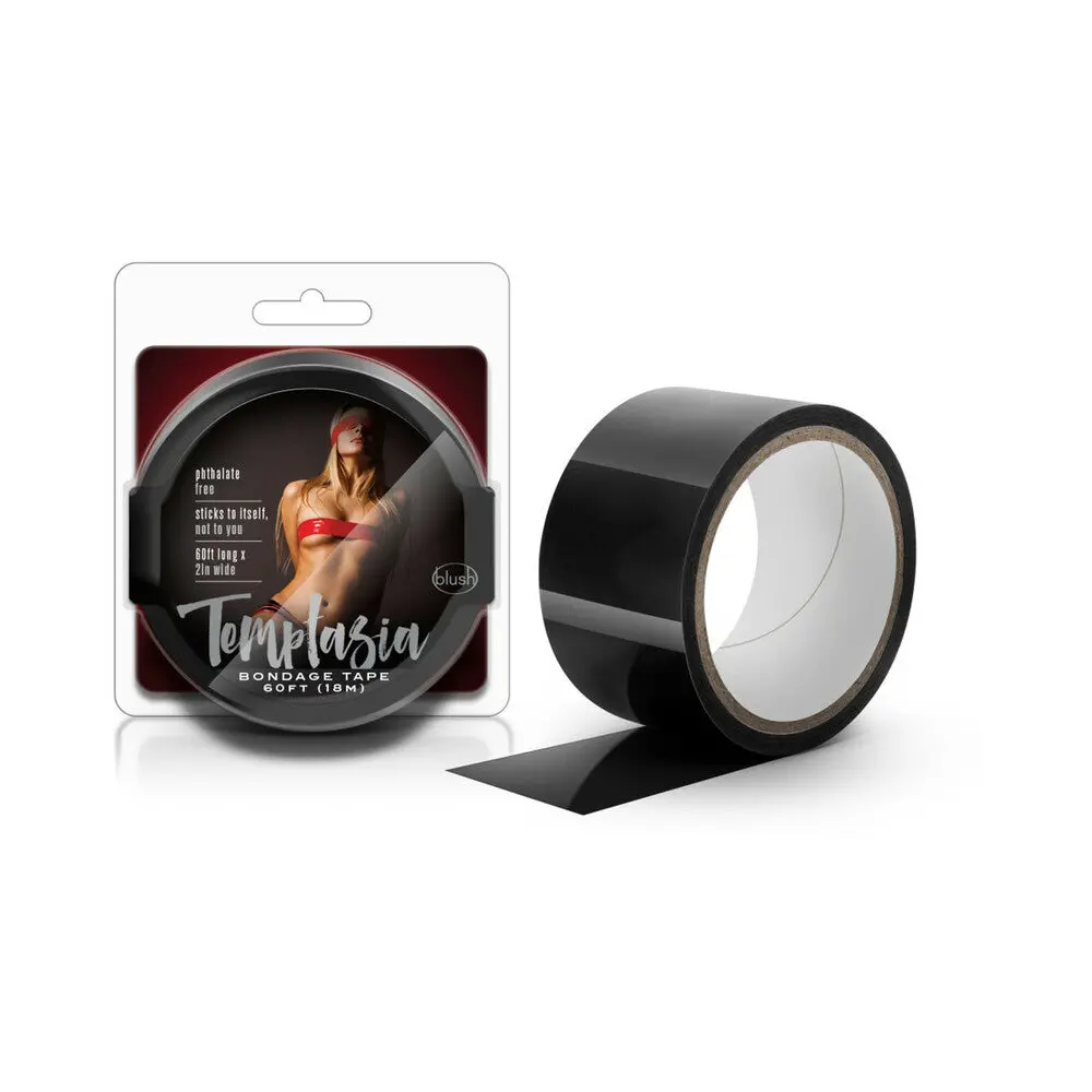 Temptasia Bondage Tape 60 Ft. / 18 M Black 1