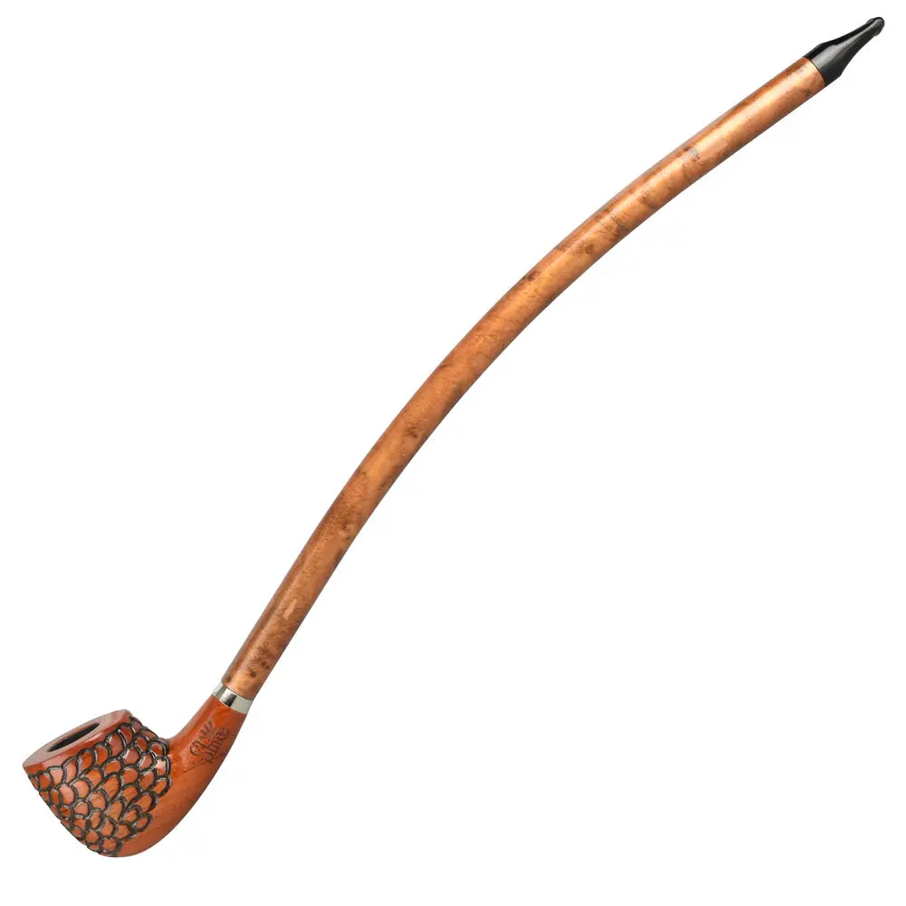 Pulsar Shire Pipes The Archivist | Engraved Billiard Churchwarden Smoking Pipe 1