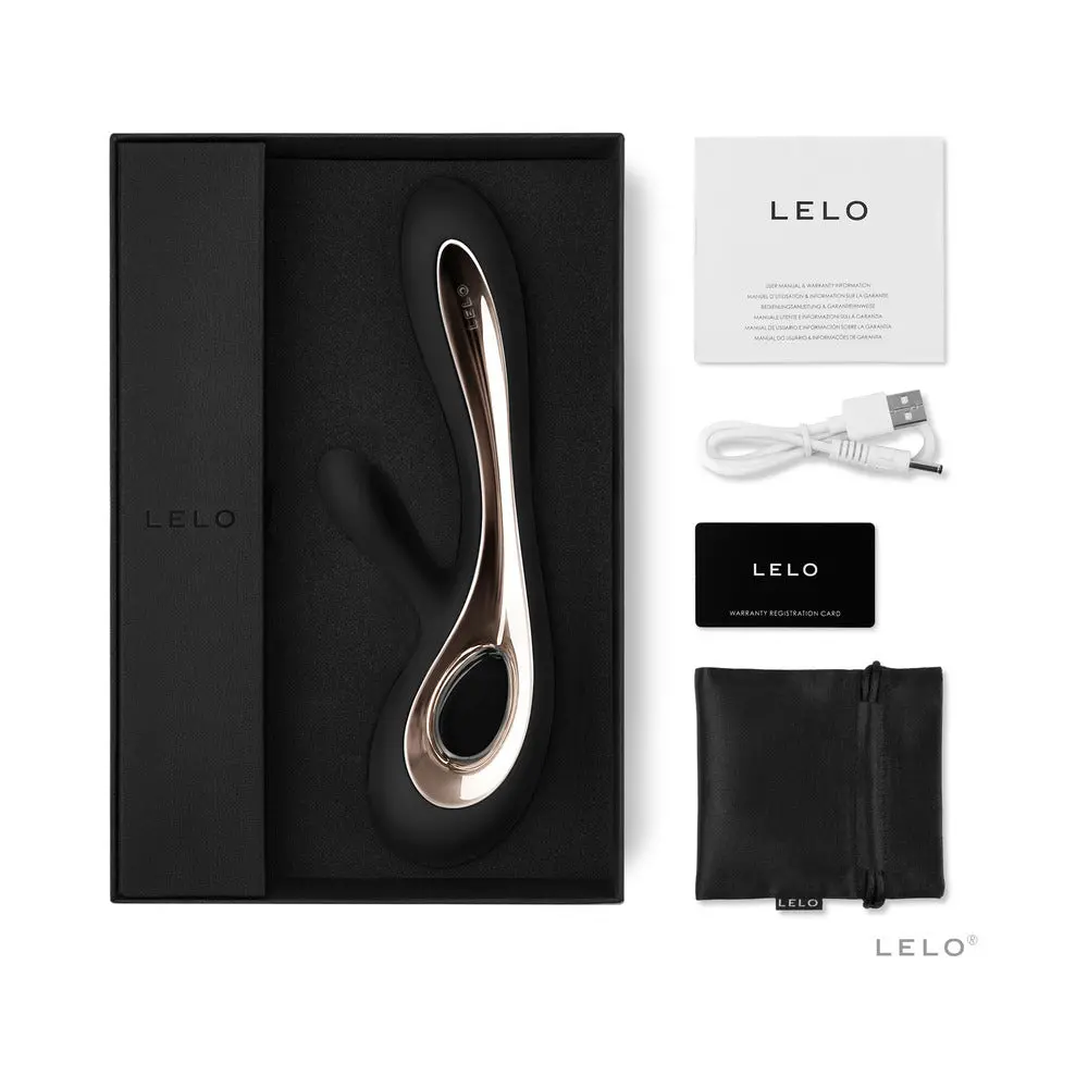Lelo Soraya 2 Rechargeable Rabbit Vibrator Black 1