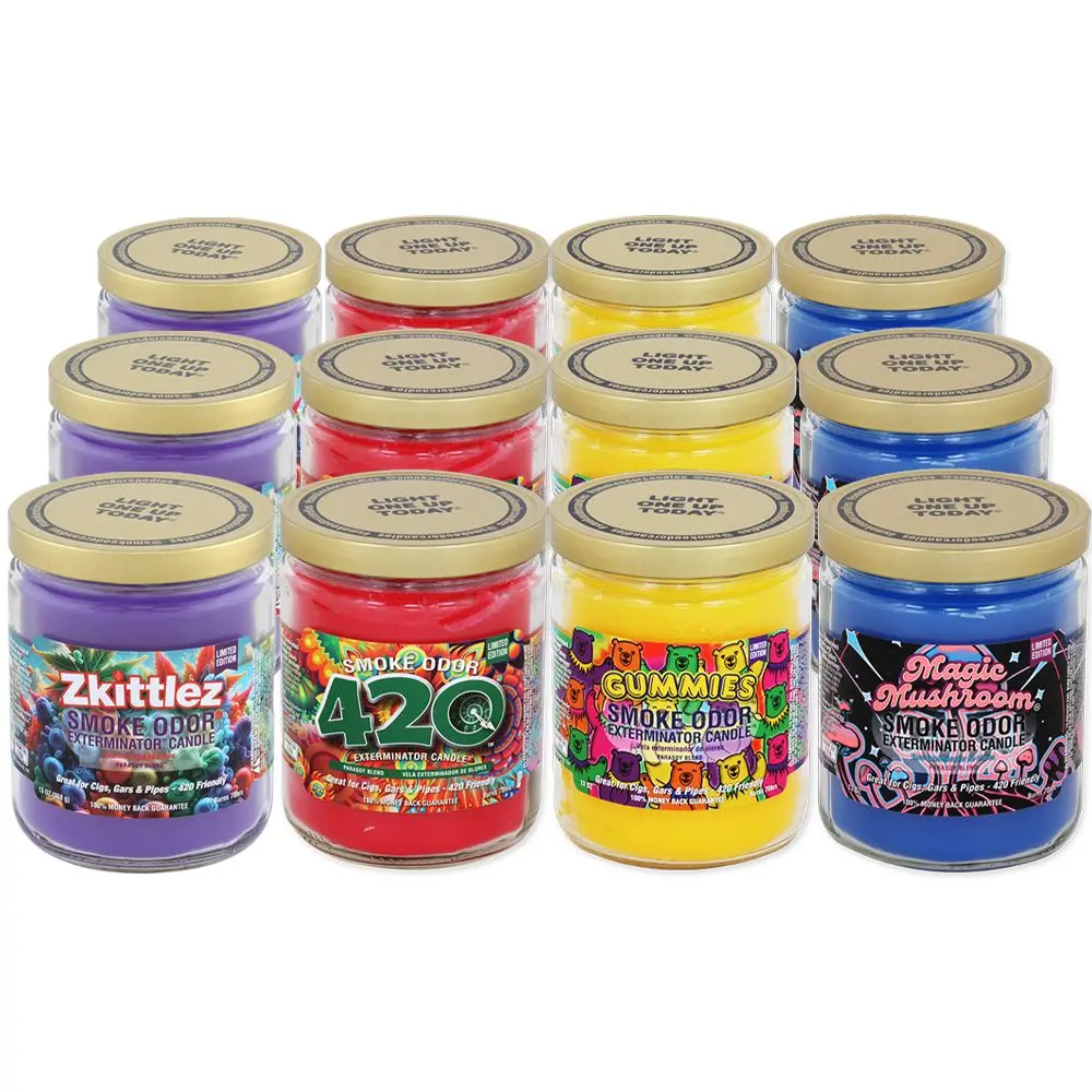 12Ct Box - Smoke Odor Exterminator Candles - Ultimate 420 Assortment 2025 / 13Oz 1