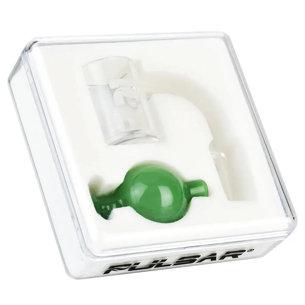 Pulsar Quartz Banger & Ball Carb Cap Set- 14Mm M/Colors Vary 2