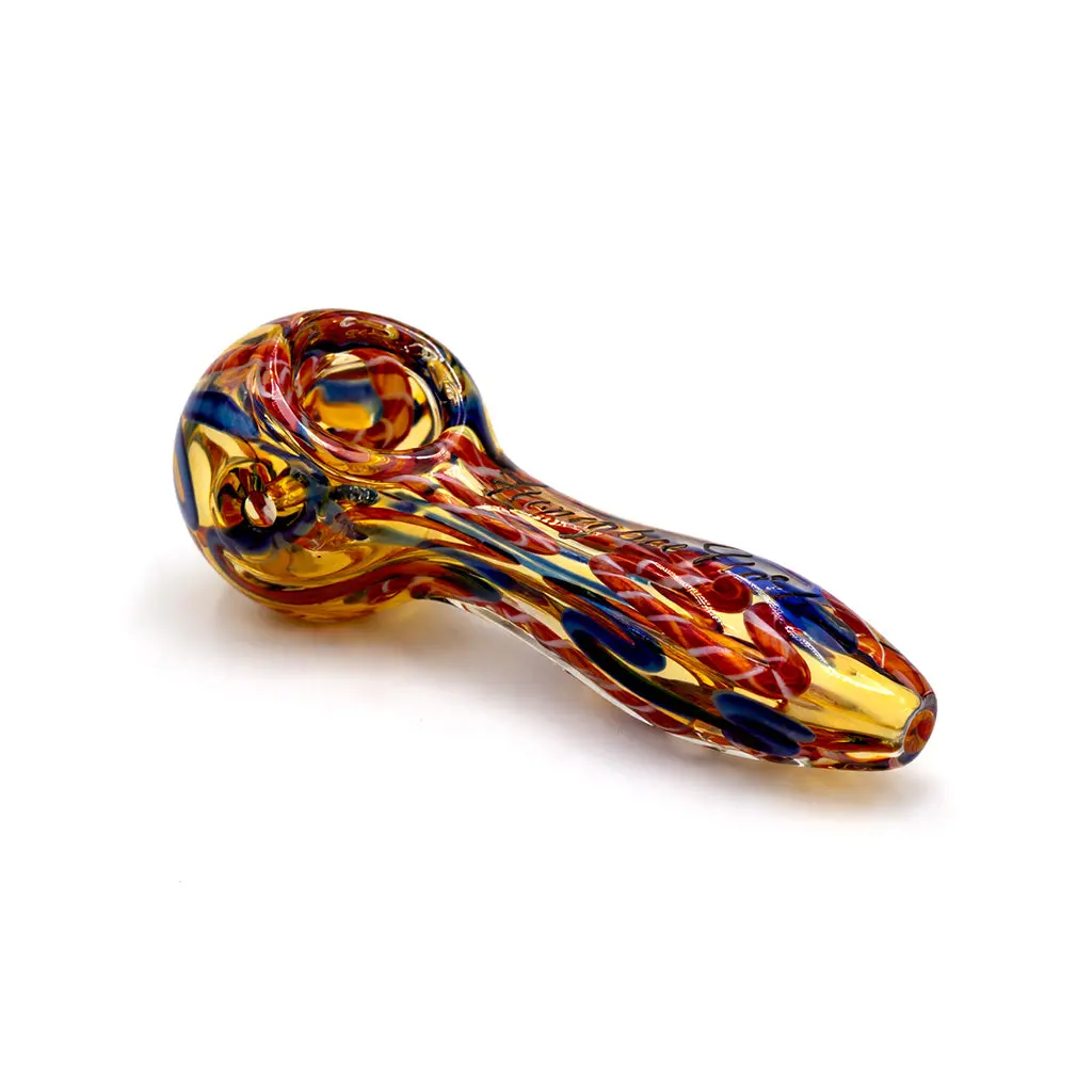 Inside Out Latticino Hand Pipe Spoon 1