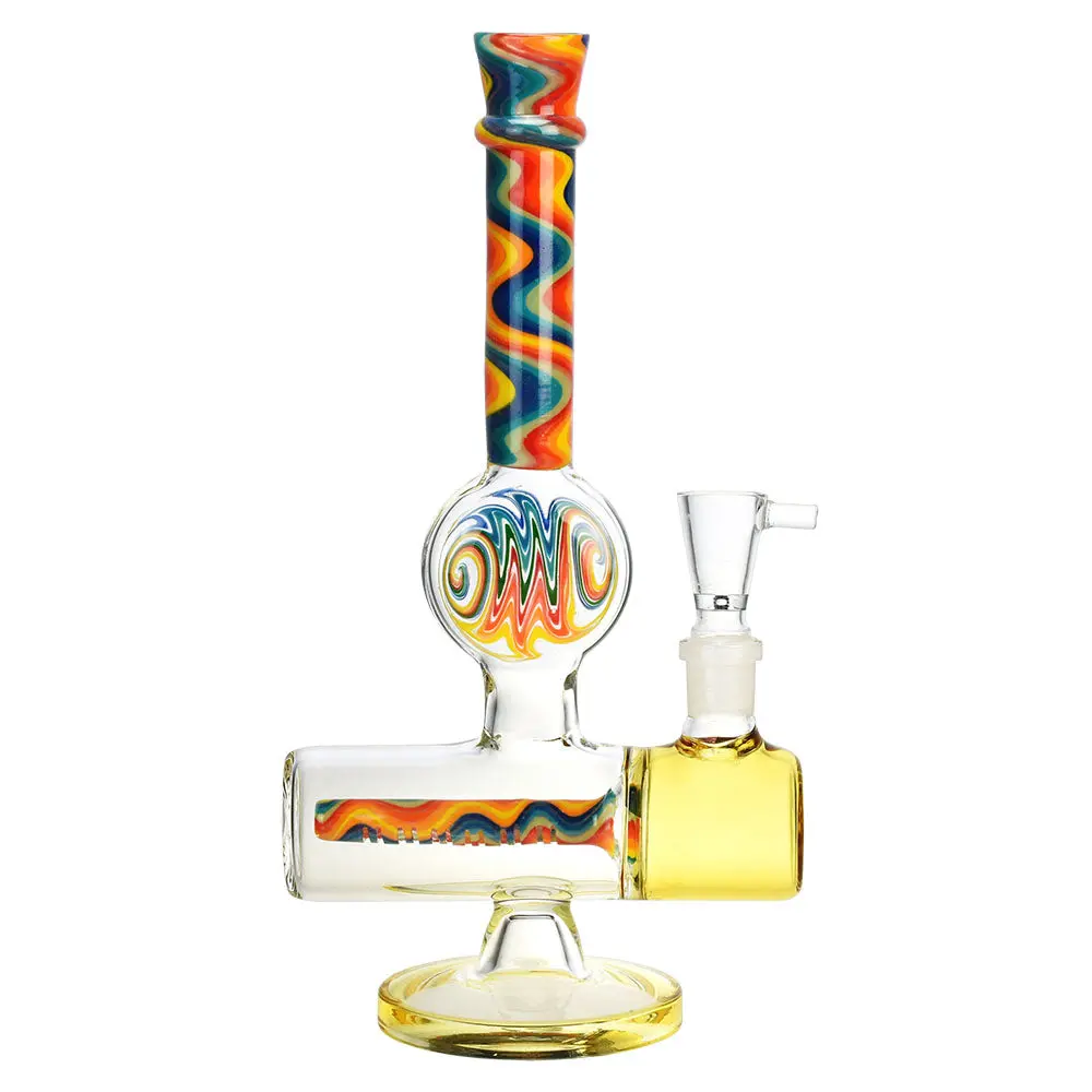 Endless Rainbow Inline Perc Water Pipe - 9" / 14Mm F 1