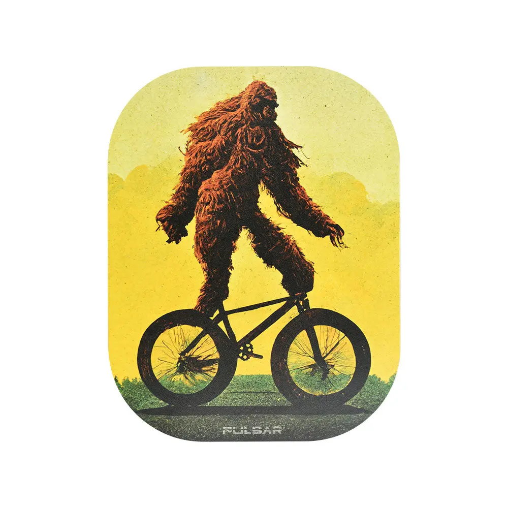 Pulsar Mini Magnetic Rolling Tray Lid - Bigfoot Stole My Bike / 7"X5.5" 1