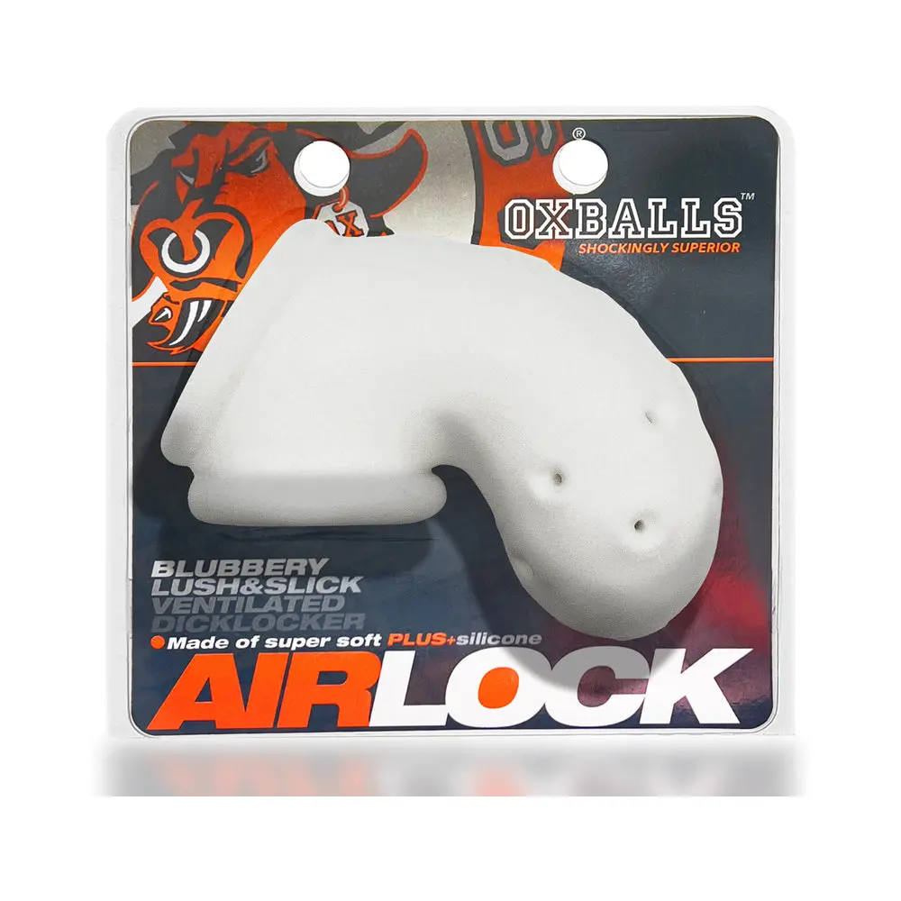 Oxballs Airlock Air-Lite Vented Chastity White Ice 1