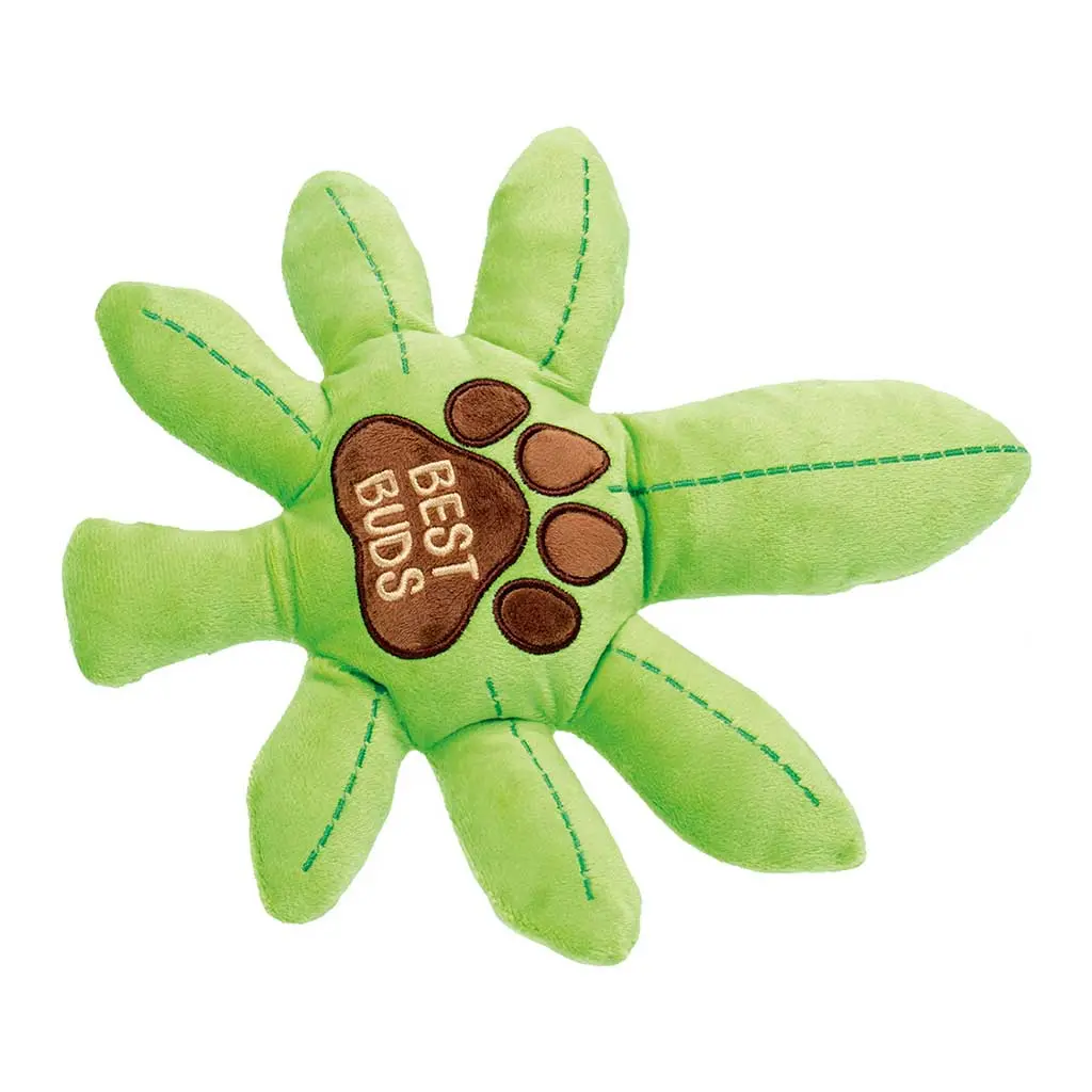 Best Buds Squeaky Dog Toy With Paw Design 1