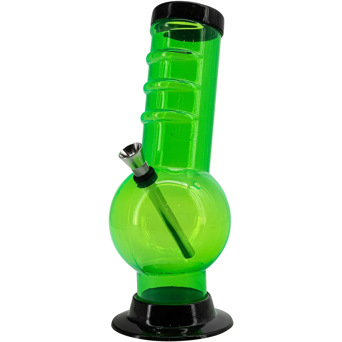 Acrylic Bent Neck Bubble Base Bong 9-12" 1
