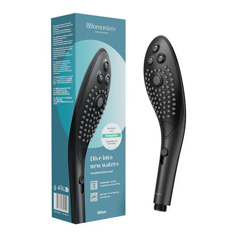 Womanizer Wave Shower Head Masturbator Black 1