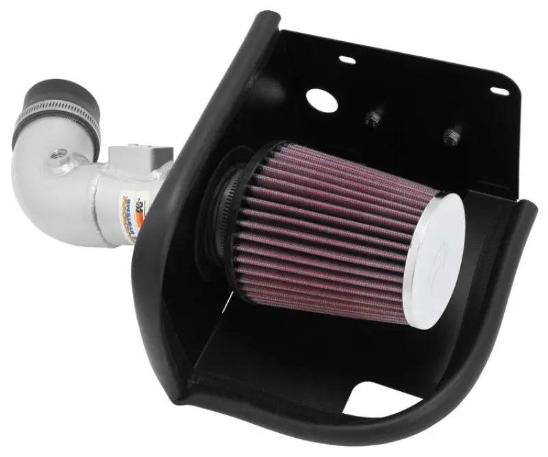 K&N 11-12 Ford Fiesta 1.6L L4 Silver Typhoon Performance Intake 2