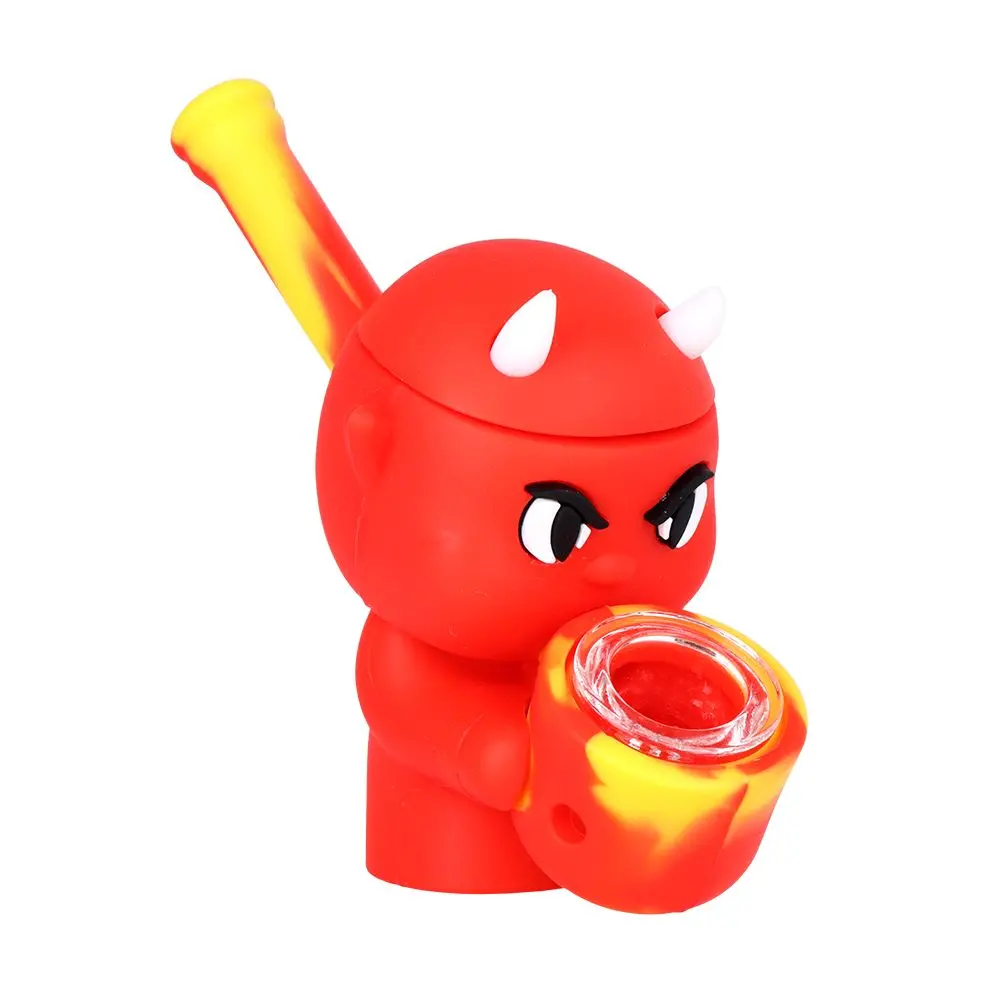 Little Devil Secret Stash Silicone Hand Pipe - 4" 1