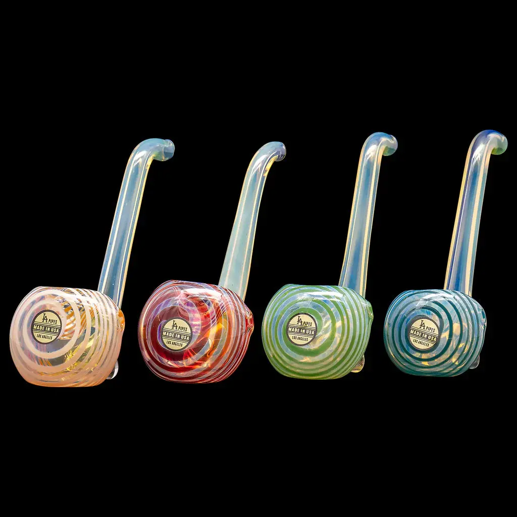 La Pipes "Flaco" Skinny Glass Sherlock Pipe 1