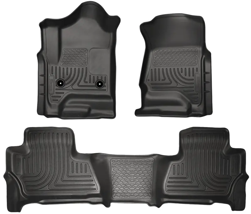 Husky Liners Weatherbeater Combo Floor Liners For 2015+ Chevy/Gmc Suburban & Yukon Xl – Front + Second-Row, Black 1