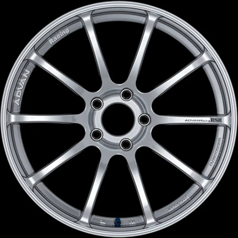 Advan Rsii Lightweight Alloy Wheel — 17X8.5 Inches, +51 Offset, 5X114.3, 73Mm Hub Bore, Hyper Silver Finish 1