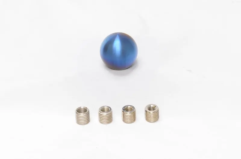 Mxp Burned Titanium Shift Knob With Insert – Round Design 1