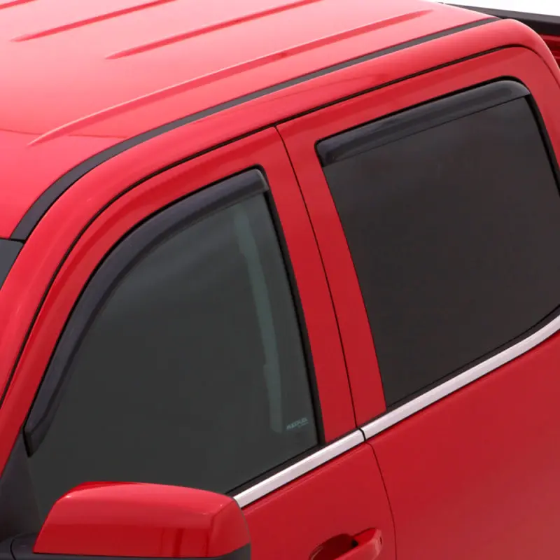 Avs In-Channel Ventvisors For 2007–2018 Jeep Wrangler Unlimited – Smoke Tint, Front & Rear, 4-Piece Set 1
