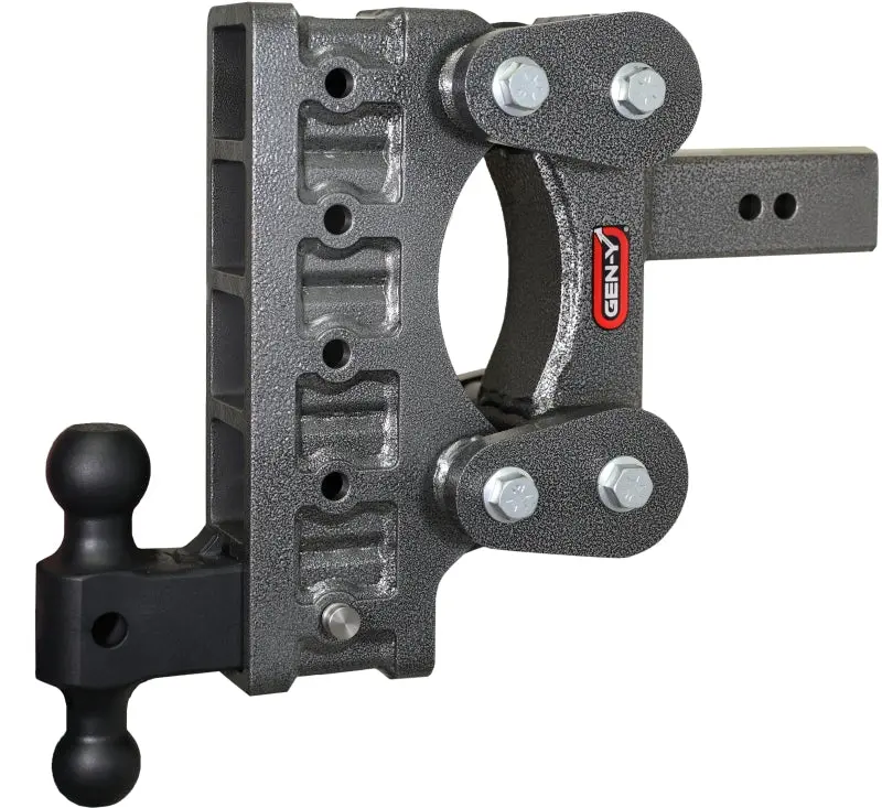 Gen-Y The Boss Torsion-Flex 2.5In Shank 9In Drop 2400Lb Tw 21K Hitch W/Gh-061 Dual-Ball 1