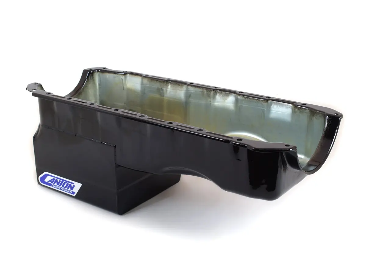 Canton Drag Race Oil Pan For Big Block Chevy Mark Iv Engines — Black Finish, Model 13-330Blk 1