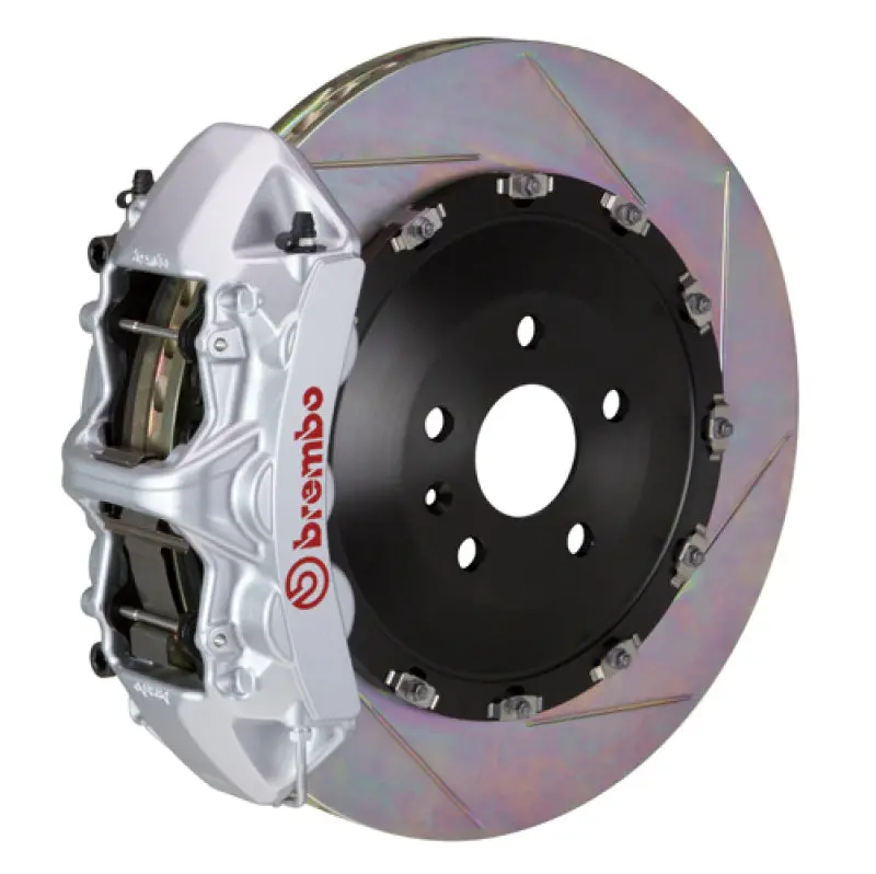 Brembo Gt Big Brake Kit For 2015–2018 Bmw M3 (Cc-Equipped) – Front 6-Piston Calipers, 405X34Mm Two-Piece Slotted Rotors, Silver Finish 1
