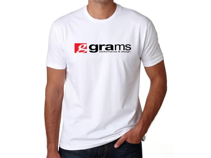 Grams Performance White Logo T-Shirt – Men’S Medium 1