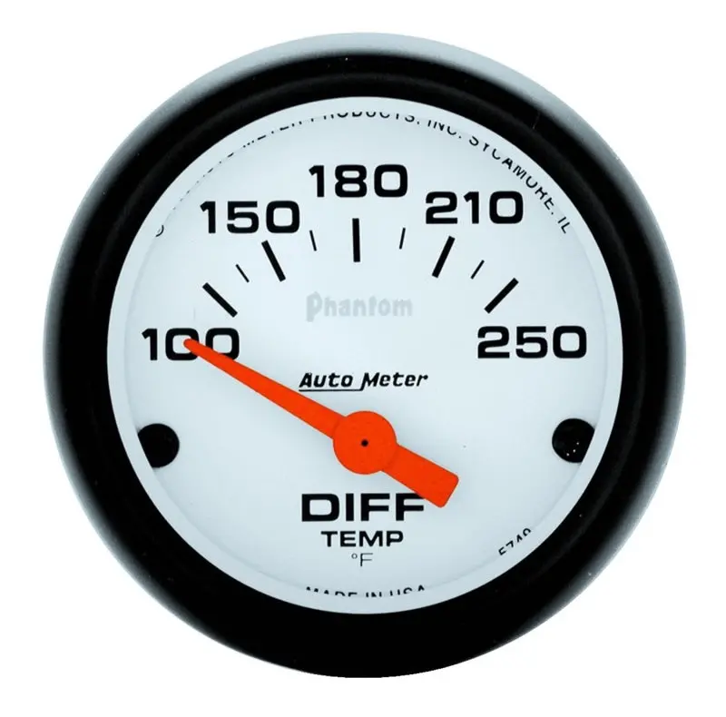 Autometer Phantom Dual Temperature Gauge Kit – 52Mm Electronic Display, 100–250°F Range 1