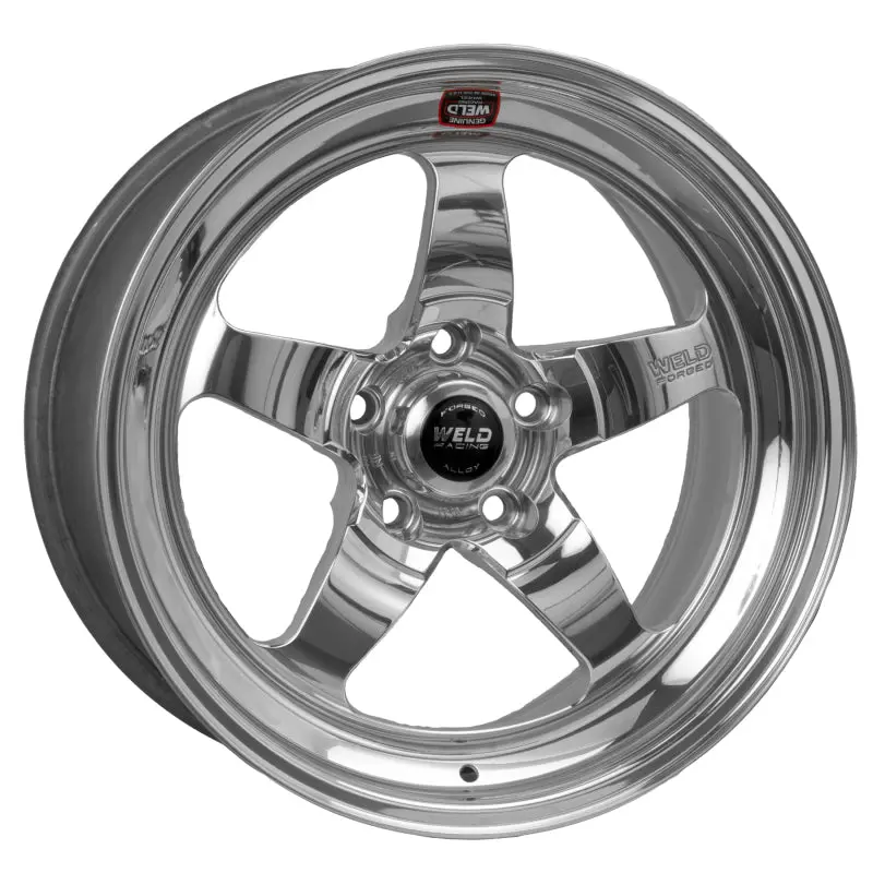 Weld S71 Polished Aluminum Drag Wheel – 18X11.5 Inches, 5X4.75 Bolt Pattern, 7.7-Inch Backspace 1
