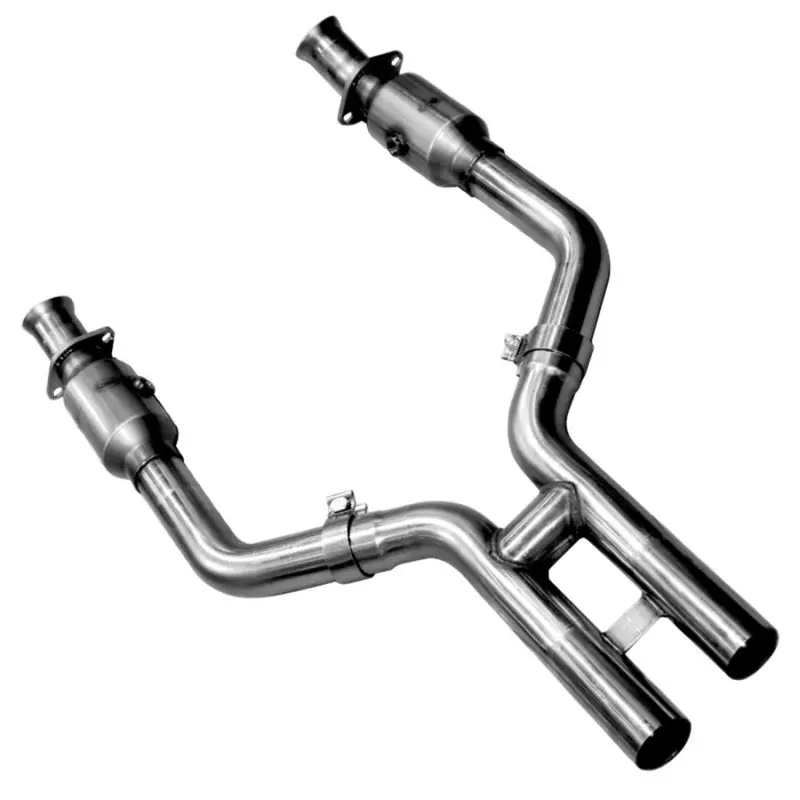 Kooks Oem-Style Catalytic Converter H-Pipe For 2005–2010 Ford Mustang Gt – 2.5-Inch Diameter, Green Catalyst 1