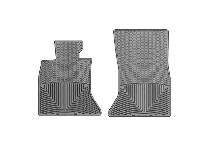 Weathertech Front Floor Liners For 2011–2016 Bmw 5-Series (F10) – Gray Rubber Mats 1