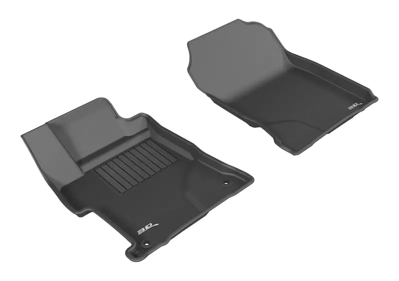 3D Maxpider Custom Fit Floor Mat For 2014–2015 Honda Civic Sedan (Kagu Trim) – First Row, Black 1